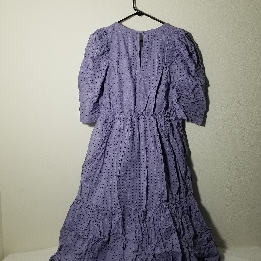 a new day Lavender Eyelet Dress - Picture 2 of 2